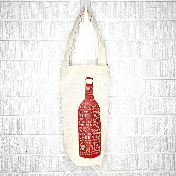 Maptotes chicago neighborhood wine bag - Picture 3 of 4